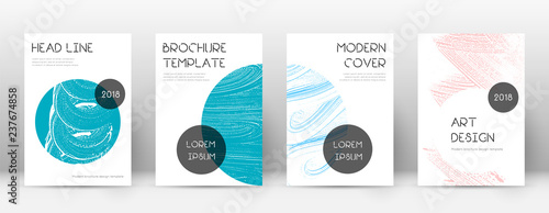 Cover page design template. Trendy brochure layout