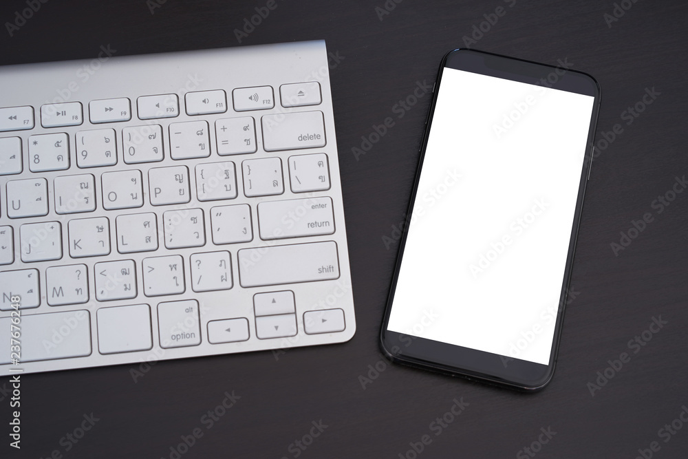 Smart Phone with blank screen phone screen mockup Close up Smart Phone with blank screen phone screen mockup Close up