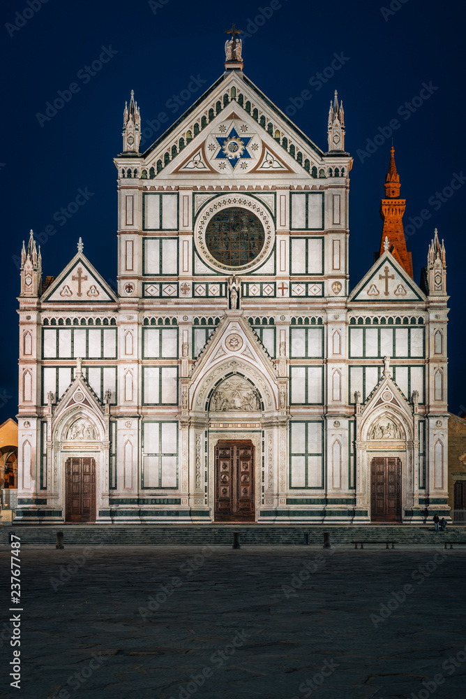 The Basilica di Santa Croce, in Florence, Italy.