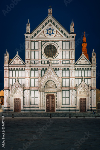 The Basilica di Santa Croce, in Florence, Italy.