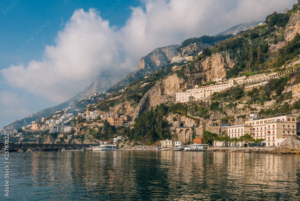 The coast in Amalfi, Campania, Italy