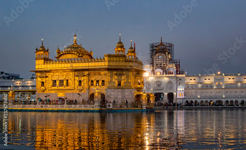 Lights on for golden temple amritsar photo