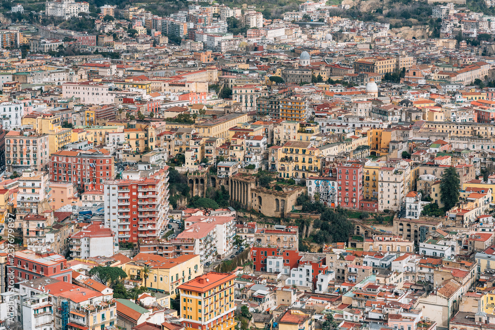 View from Castel Sant'Elmo, in Naples, Italy