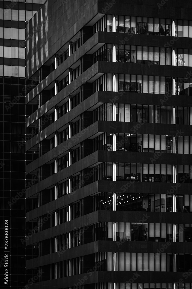 Obraz premium Modern architectural details in downtown Baltimore, Maryland