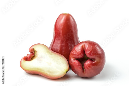 rose apple (chomphu) fresh isolated clipping path on white background