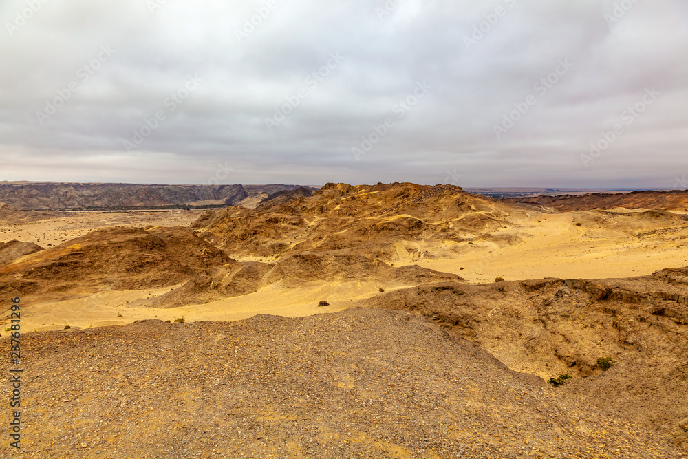 Moon Landscape, an area of the Namib Desert on the Namibian Skeleton coast that looks like the moon.