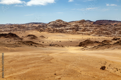 Moon Landscape, an area of the Namib Desert on the Namibian Skeleton coast that looks like the moon.