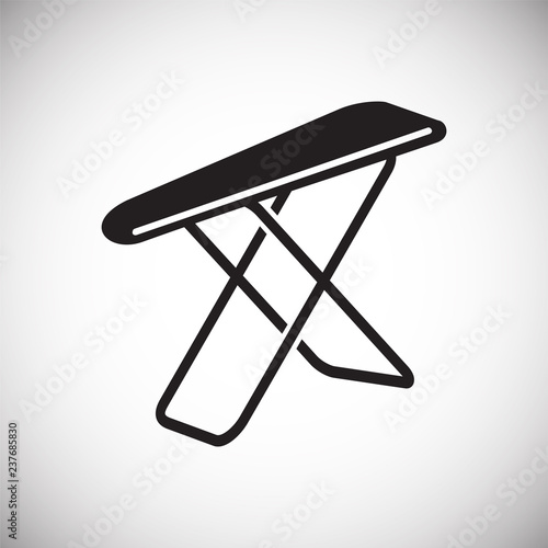 Ironing board icon on white background for graphic and web design, Modern simple vector sign. Internet concept. Trendy symbol for website design web button or mobile app