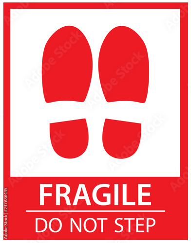 autocollant fragile pour l'emballage 