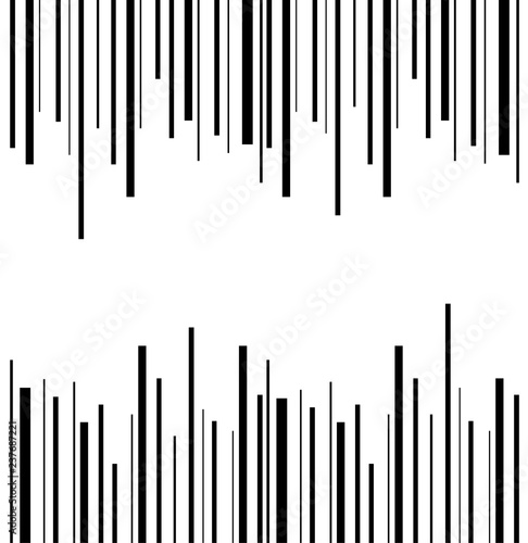 Black stripes are thin and thick creating movement. Vertical lines graphic design. Abstract Background for banner or leaflet. vector illustration.