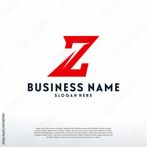 Fast Z initial logo designs template, Z dash logo symbol, logo template icon
