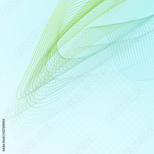 Abstract background with  wave lines.