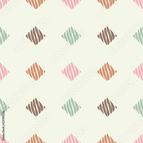 Trendy seamless pattern designs. Figures from Strips. Vector geometric background. Mosaic texture. Can be used for wallpaper, textile, invitation card, wrapping, web page background.