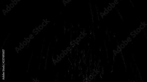 Fireworks animation with optional luma matte. Alpha Luma Matte included.