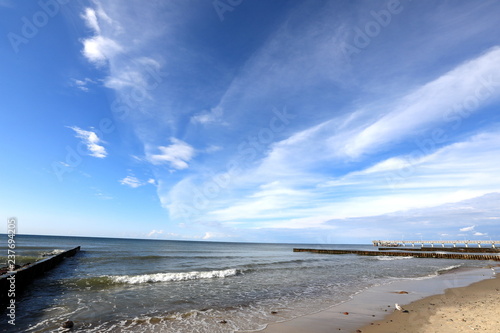 The coast of Baltic sea at Kaliningrad  Russia