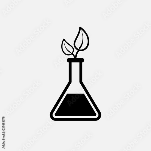 Plant in a flask icon. icon. Plant in a flask concept symbol design. Stock - Vector illustration can be used for web.