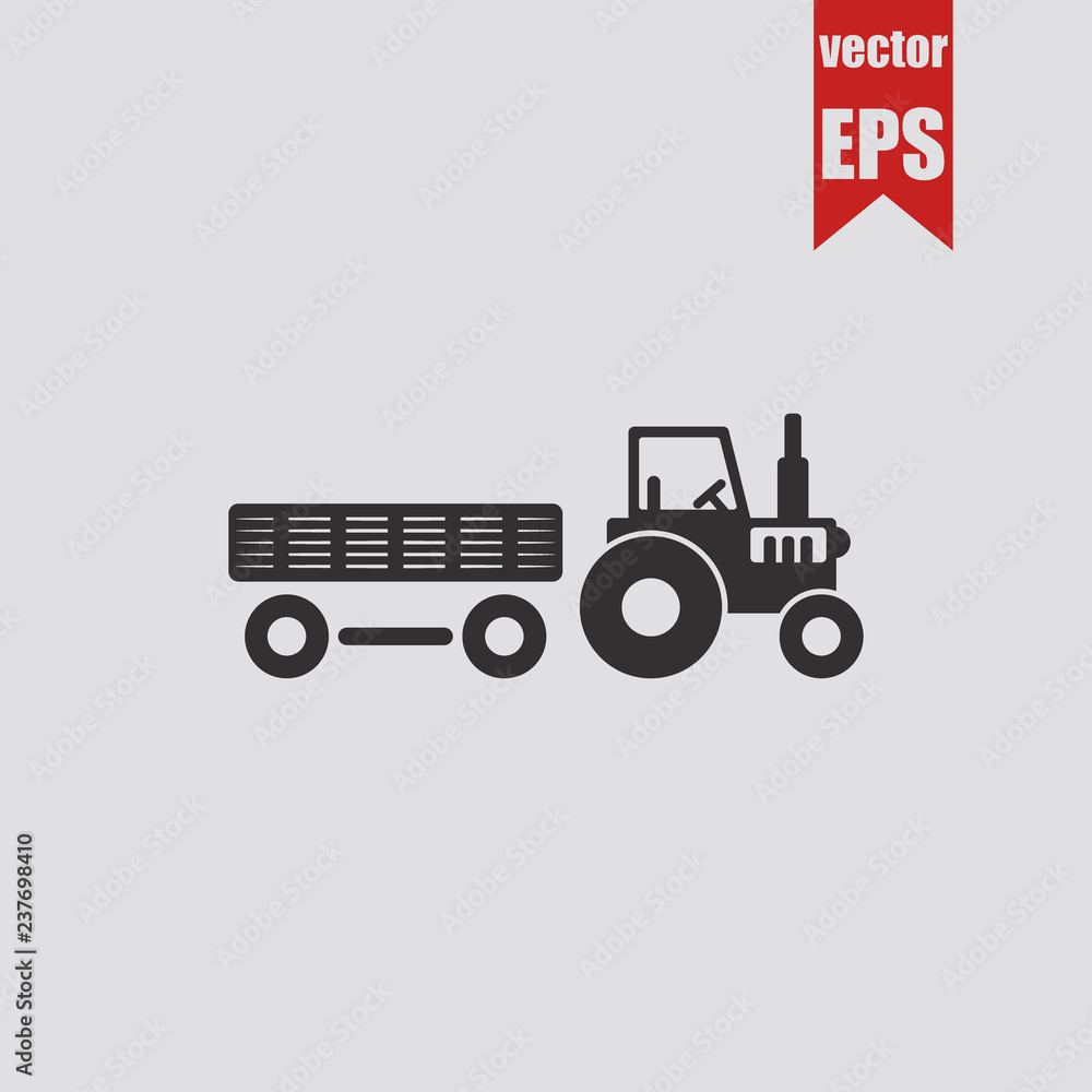 Tractor icon.Vector illustration.