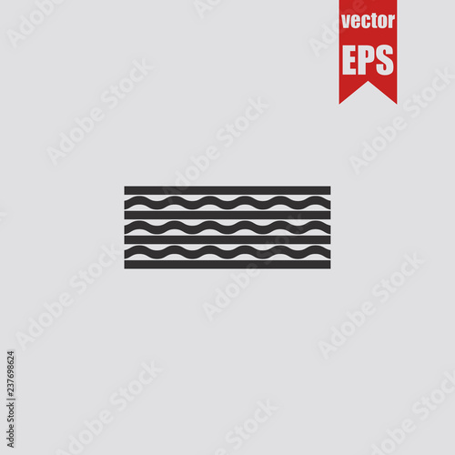 Multi-layered panel icon.Vector illustration.