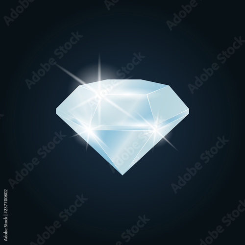 Diamond gemstone shining