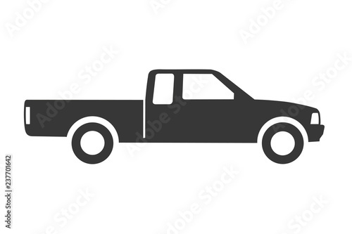 Trendy Pickup Truck icon concept on white background