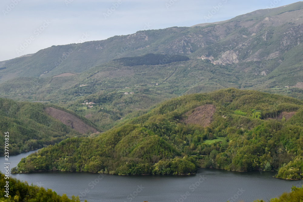 Lago del Turano, Colle di Tora, Province of Rieti, Italy