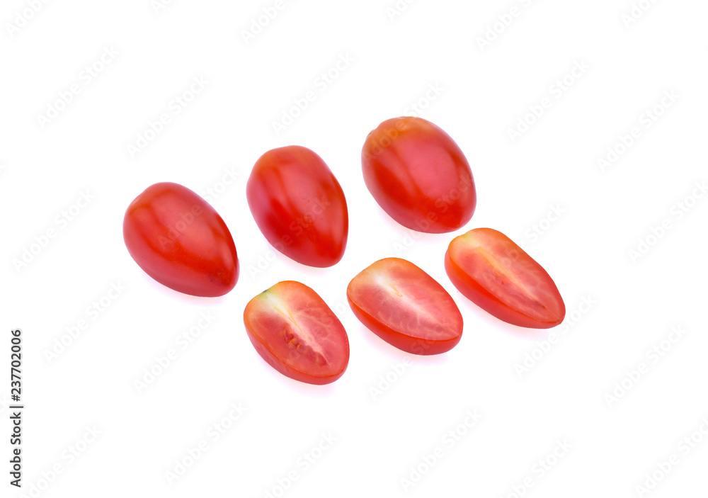 Fresh tomatoes on white background. Fresh tomatoes on white background.