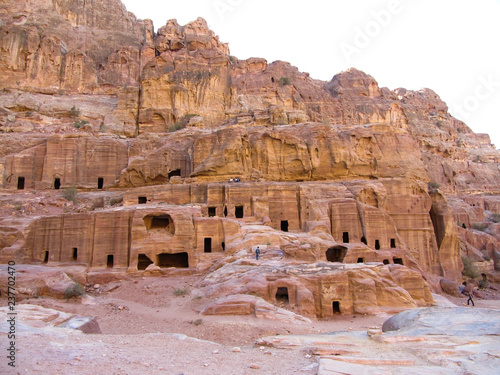 caves of the ancient city. jordan. petra
