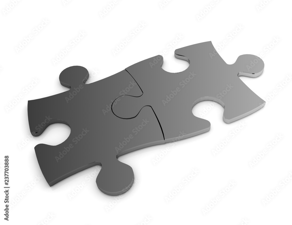 3d puzzle concept isolated on white background 3d puzzle concept isolated on white background