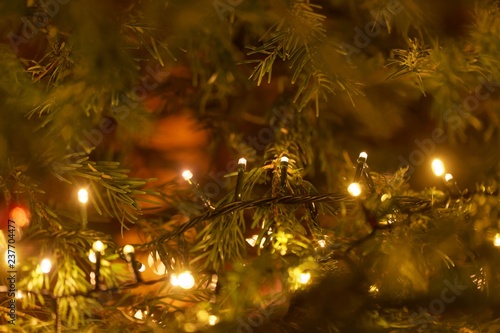 Lights of a Christmas tree