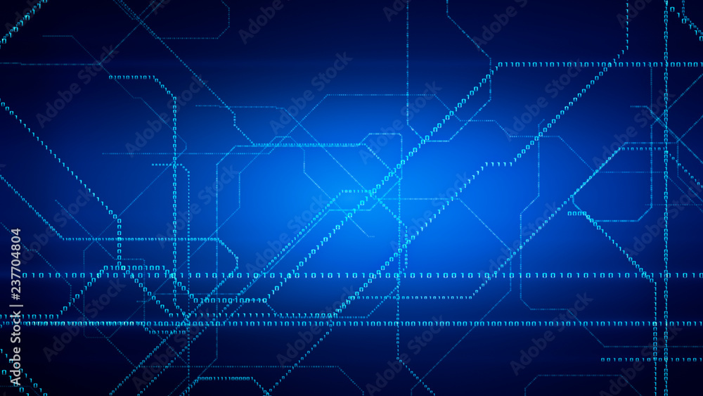 Obraz premium Electronic Circuit Board Background, Digital Connectivity, Artificial Intelligence And Data Storage Concept