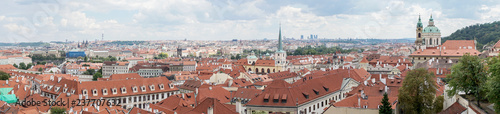 View from Prague Castle over the rooftops of the city 