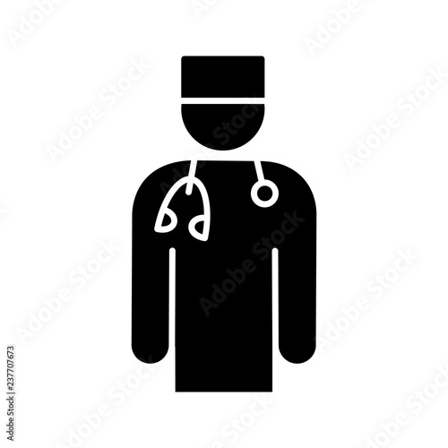 Doctor glyph icon