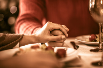 First we pray then we feast.