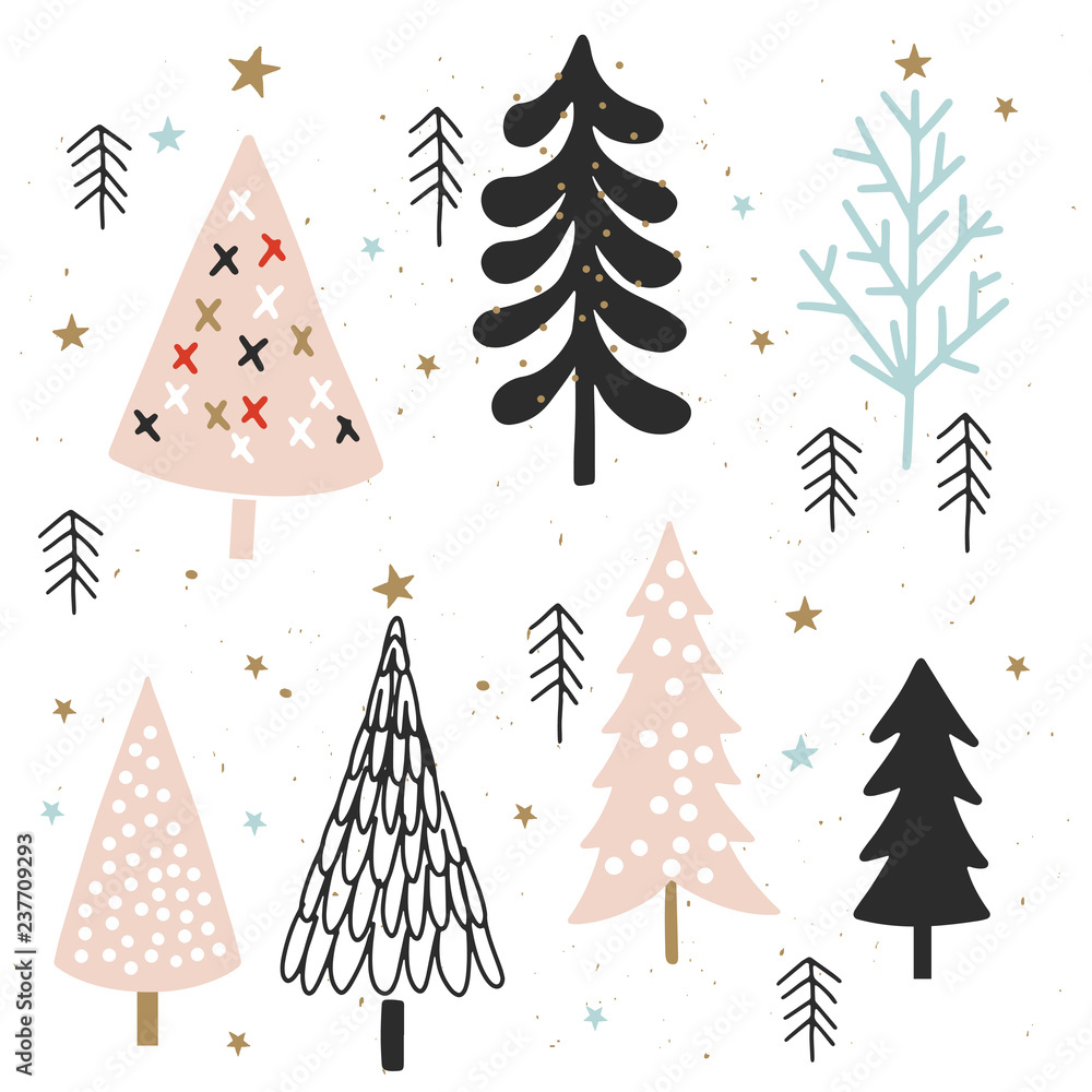 Christmas card for invitation, flyer, planner, sticker, scrapbooking, print, posters Christmas card for invitation, flyer, planner, sticker, scrapbooking, print, posters