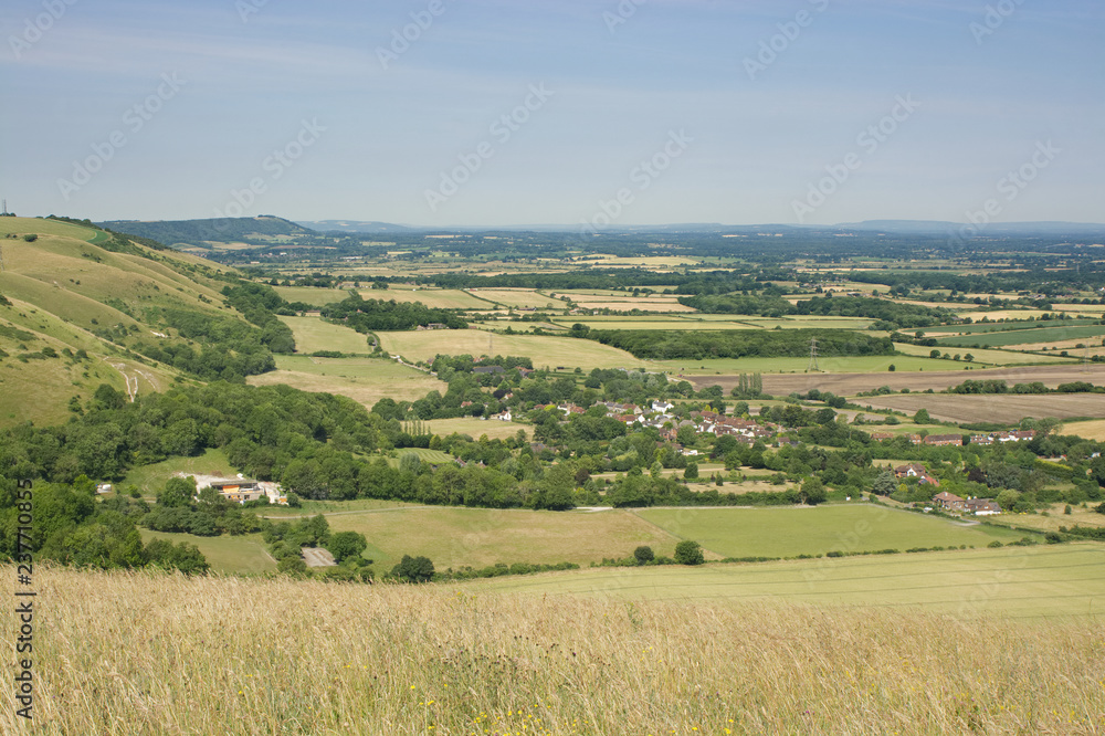 View along South Downs, Sussex, England