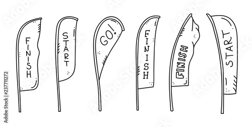 start and finish banner
