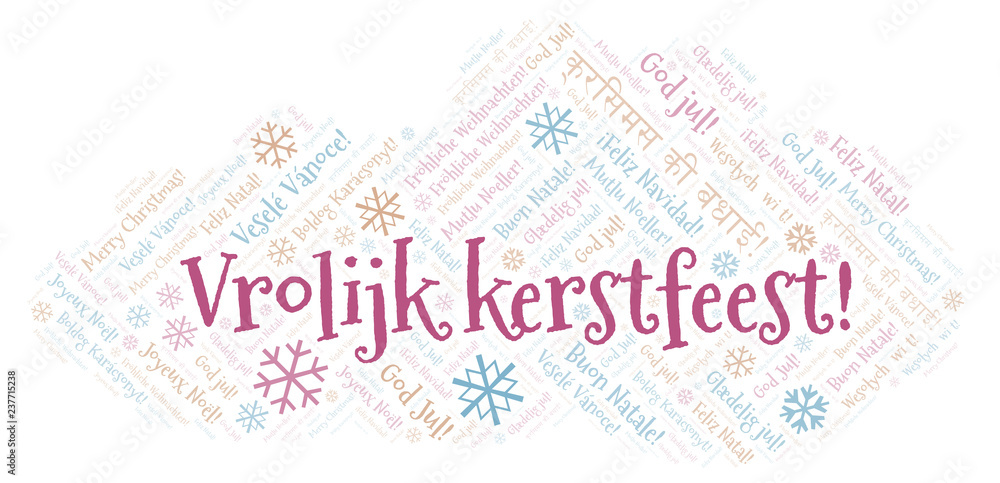 Vrolijk kerstfeest word cloud - Merry Christmas on Holland or Dutch language and other different languages. Vrolijk kerstfeest word cloud - Merry Christmas on Holland or Dutch language and other different languages.