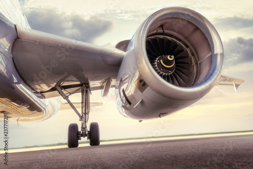 turbine of an modern aircraft