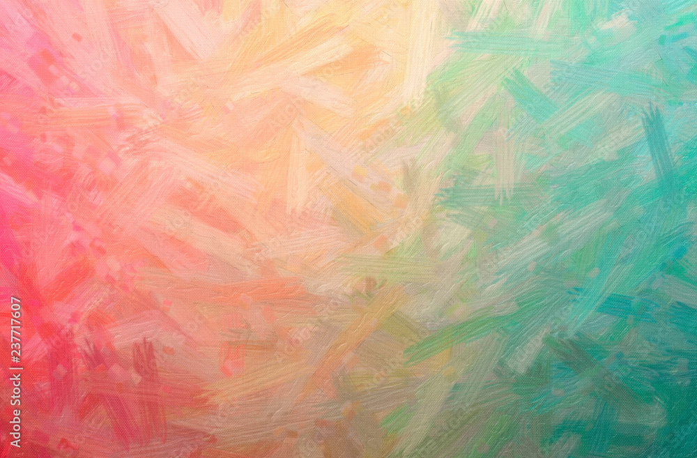 Obraz premium Illustration of blue and red Bristie Brush Oil Paint paint background, digitally generated.