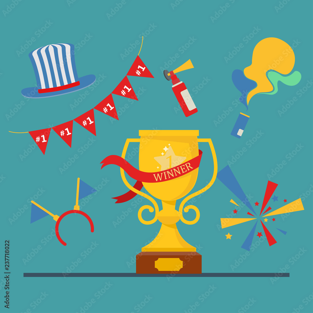 Football concept attributes of fans A set of tools for football fans Accessories for football and soccer fans vector illustration. Football concept attributes of fans A set of tools for football fans Accessories for football and soccer fans vector illustration.