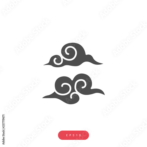 Chinese cloud icon Vector