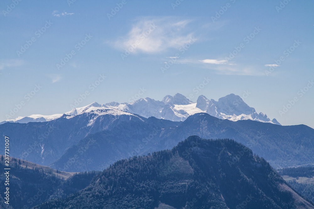 Fototapeta premium Dachstein von Norden gesehen