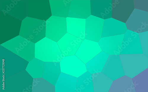 Illustration of green, blue and red Giant Hexagon background.