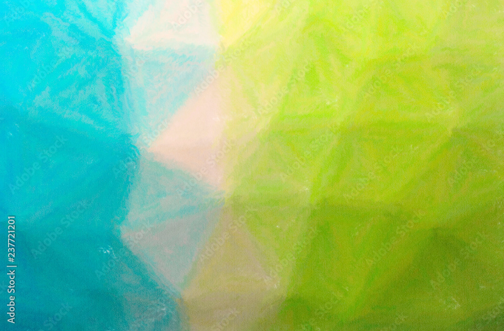 Fototapeta premium Illustration of abstract Green, Blue And Yellow Wax Crayon Horizontal background.