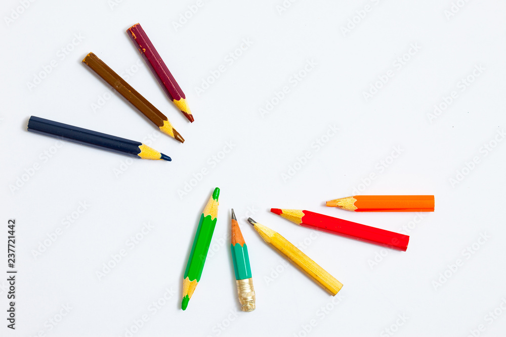 several vintage pencils