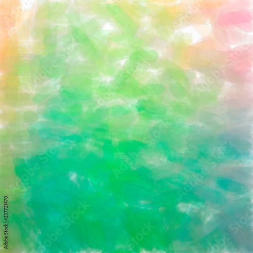 Illustration of abstract Green, Pink, Blue And Red Watercolor Square background.