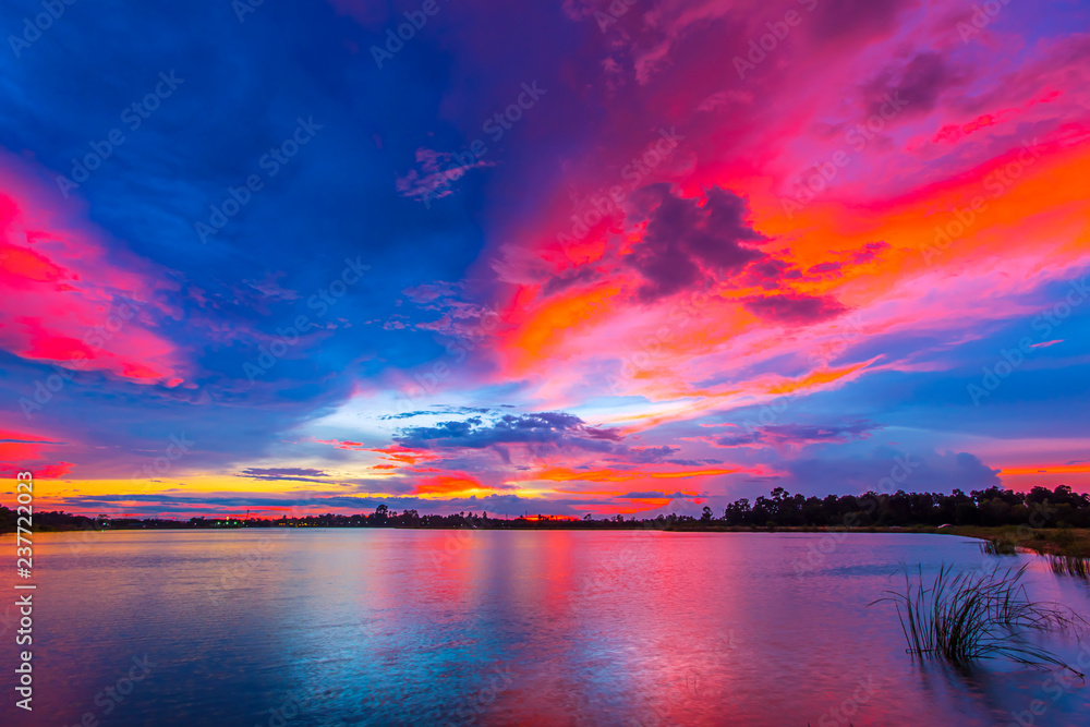 colorful cloud and sky