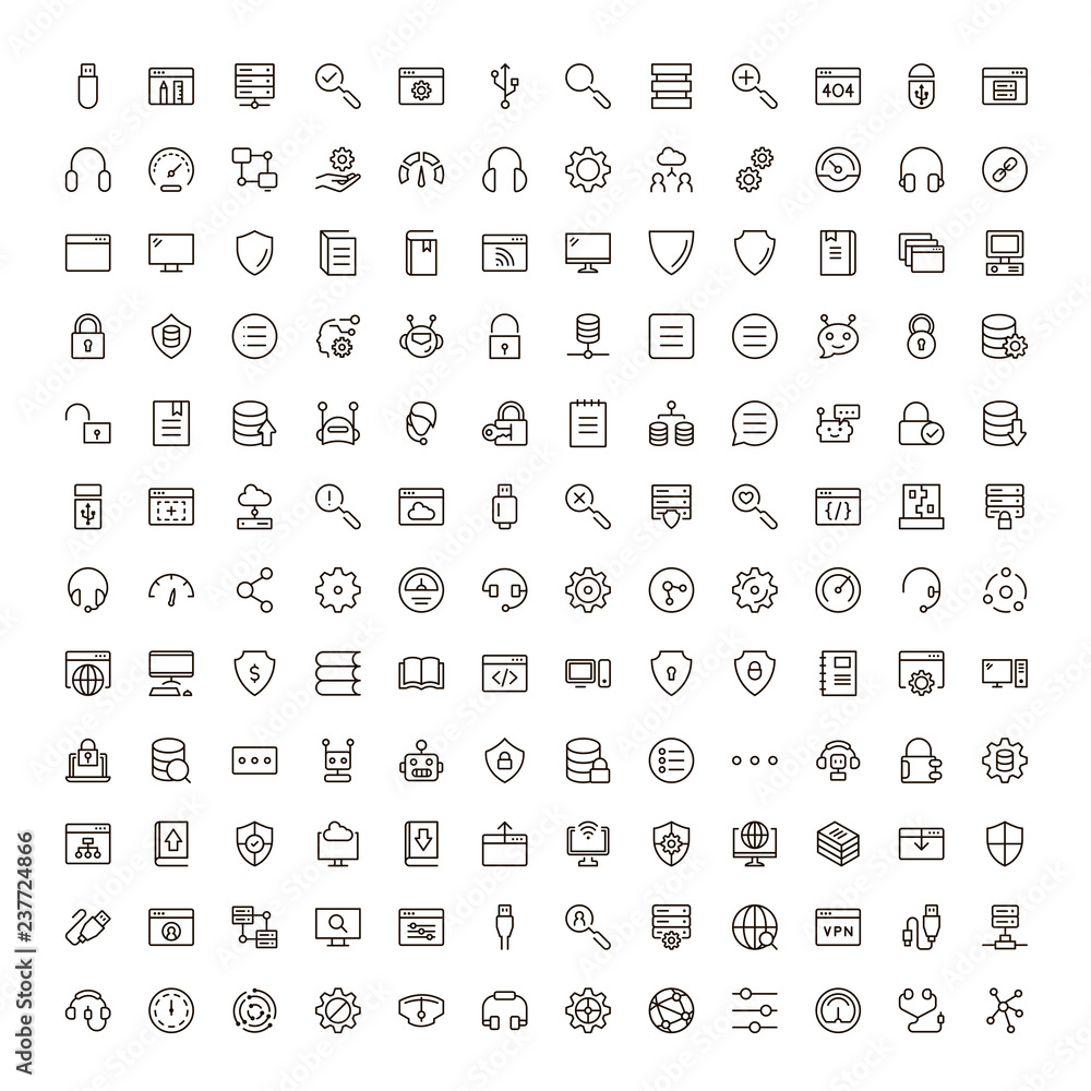 Programming icon set