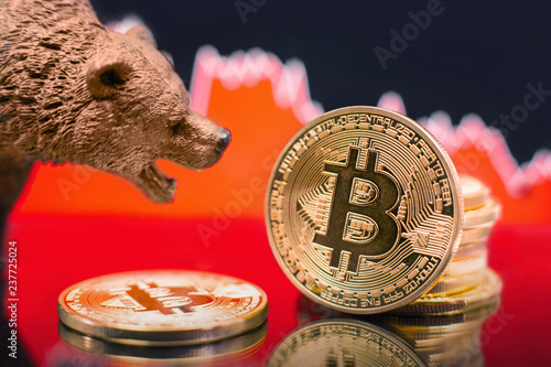 Bitcoin bearish price crash photo