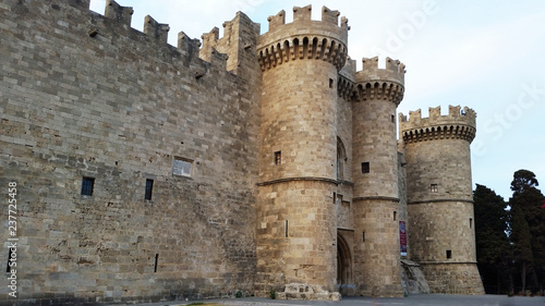 Rhodes fortress. The City Of Rhodes. Rhodes island in Greece.